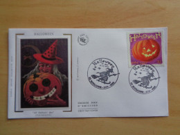 France Halloween Sorcière Balai Citrouille FDC Witch Strega Hexe Bruja Calabaza Pumpkin Kürbis Heks - Autres & Non Classés