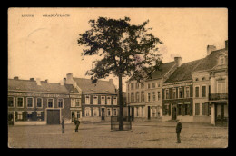 BELGIQUE - LEUZE - GRAND'PLACE - PHARMACIE ERNEST DUQUESNE - JOURET-DELBECQ NEGOCIANT EN VIN - L. GRAS CORDONNIER  - Leuze-en-Hainaut