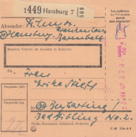 BiZone Paketkarte 1947: Hamburg Nach Beyharting - Storia Postale