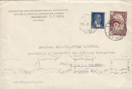 1937: Besiktas/Istanbul An Aussenministerium Prag, DPIUM, Büro,  - Sonstige & Ohne Zuordnung