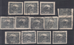 ⁕ Czechoslovakia 1919/20 ⁕ Hradcany 120 H. Mi.32 U ⁕ 12v Used / Shades /  Imperf. - Oblitérés