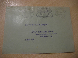 HANNOVER 1961 To Osterode Owl Hibou Cancel Cover GERMANY Chouette - Hiboux & Chouettes