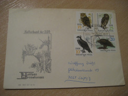 BERLIN 1983 To Leipzig Bird Birds Owl Hibou Cancel Cover DDR GERMANY Chouette - Hiboux & Chouettes