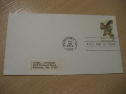 FAIRBANKS Alaska 1978 Barred Owl Hibou FDC Cancel Cover USA Chouette - Owls