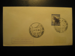 MARION ISLAND 1958 Hippo Hippopotamus Stamp Antarctic FDC Cancel Cover SOUTH AFRICA Pole Polar Antarctique Antarctics - Other & Unclassified