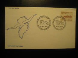 NUK Nuuk 1974 Flag Flags Arctic FDC Cancel Cover GREENLAND Pole Polar Arctics Arctique - Andere & Zonder Classificatie