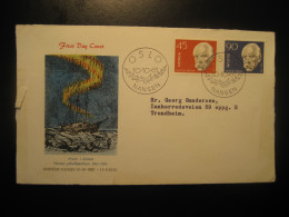 OSLO 1961 To Trondheim Nansen Fram Ship FDC Frontal Front Cover NORWAY Pole Polar Arctic Arctics Arctique - Arctische Expedities