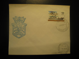 TALCAHUANO 1990 Piloto Pardo Ship Antarctic Stamp Cancel Cover CHILE Pole Polar Antarctique Antarctics Antarctica - Otros & Sin Clasificación