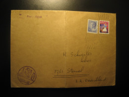 LUXEMBOURG 1967 To Germany Penguin Penguins Space Cancel Folded Cover Antarctic Antarctique Antarctics Antarctics - Other & Unclassified