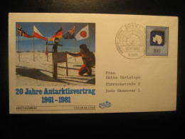BONN 1981 To Hannover Antarctic Treaty FDC Cancel Cover GERMANY Antarctique Antarctics Antarctics - Antarktisvertrag