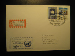 RADEVORMWALD 1981 To Erndtebruck UN Antarctic Treaty Research Registered Cover GERMANY Antarctique Antarctics Antarctics - Antarctic Treaty