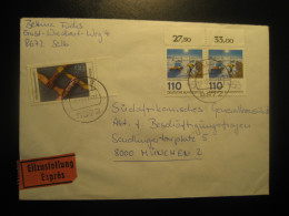 SELB 1981 To Munchen Antarctic Research Express Cancel Cover GERMANY Antarctique Antarctics Antarctics - Bases Antarctiques