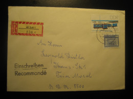 SUHL 1988 Antarctic Research Station Registered Cover DDR GERMANY Antarctics Antarctica Pole Polar Antarctique - Research Stations