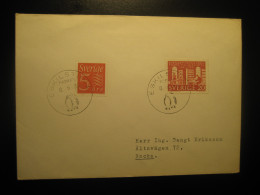 ESKILSTUNA 1966 To Nacka Penguin Penguins Parken Cancel Cover SWEDEN Arctic Arctique Arctics Pole Polar - Arctic Tierwelt