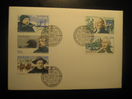 STOCKHOLM 1973 Nordenskjold Andree Hedin Thunberg Sparrman FDC Cancel Cover SWEDEN Arctic Antarctic Pole Polar - Esploratori E Celebrità Polari