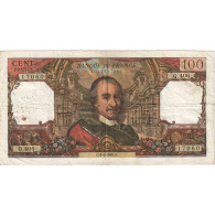 France, 100 Francs, Corneille, 1969, Q.406, TB, Fayette:65.26, KM:154g - 100 F 1964-1979 ''Corneille''