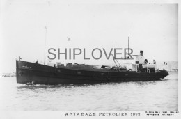 Pétrolier Français ARTABAZE - Carte Photo éditions Marius Bar - Bateau/ship/schiff - Tankers