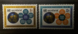 ONU NUEVA YORK 1968 Yv 175/6 MNH - UNO