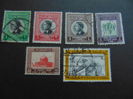 Très Beau Petit Lot De 6 Timbres Oblitérés - Jordanien