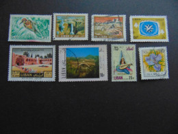 Très Beau Petit Lot De 8 Timbres Oblitérés - Liban