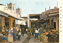 Marchés - Israel - Nazareth - Market Street - Le Marché , Vie Animée De La Rue - Fruits Et Légumes - CPM - Voir Scans Re - Mercati