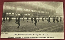 MILITARIA  -  BRUXELLES -  FËTES MILITAIRES -  Quadrilles D'escrime à La Baïonnette  -  1902   - - Feesten En Evenementen