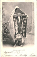 CPA Carte Postale Tunisie Femme Arabe Voilée Début 1900 VM78564ok - Afrika