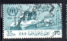 UAR EGYPT EGITTO 1960 WORLD REFUGEE YEAR 35m USED USATO OBLITERE' - Oblitérés