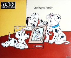 BLOC DISNEY GAMBIA N° BF 333 DE 1997 "LES 101 DALMATIENS FAMILLE HEUREUSE" NEUF** - Disney