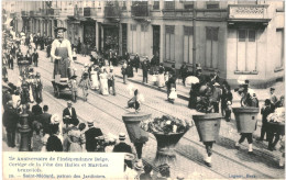 CPA Carte Postale Belgique Bruxelles 75me Anniversaire De L'indépendance Cortège De La Fête Des Halles VM78568 - Feste, Eventi