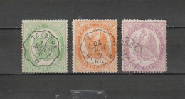 FRANCE  3 TIMBRES TELEGRAPHE N° 6 à 8 OBLITERES DE 1868    Cote : 67 € - Telegraph And Telephone