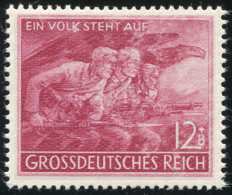 908II Volkssturm 1945 Mit Plattenfehler Weißer Fleck Unter Dem K, F.41 ** - Variedades & Curiosidades