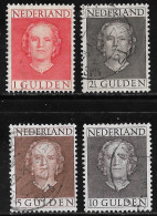 1949-51 Koningin Juliana En Face 1 T/m 10 Gulden NVPH 534 / 537 - Oblitérés