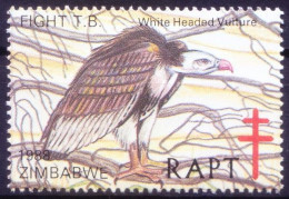 Zimbabwe 1978 MNH, White Headed Vulture Birds Of Prey, Help Fight TB, Seals - Águilas & Aves De Presa