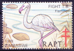 Zimbabwe 1978 MNH, Flamingo Water Birds, Help Fight TB, Seals - Flamingo's