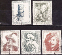 1956 Zomerzegel Rembrandt Complete Gestempelde Serie NVPH 671 / 675 - Used Stamps