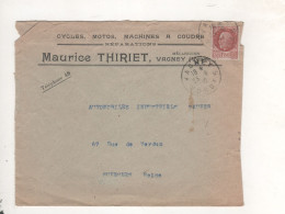 LETTRE PUB  Vagney Cycles Motos Maurice Thiriet - Brieven En Documenten