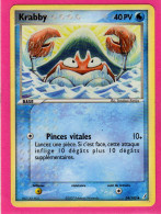 Carte Pokemon 2007 Ex Gardien De Cristal 54/100 Krabby 40pv Bon Etat - Ex