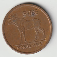 NORGE 1967: 5 Öre, KM 405 - Noruega