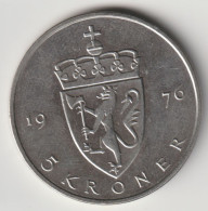 NORGE 1976: 5 Kroner, KM 420 - Noorwegen