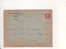 LETTRE PUB  Rennes Rol Lister - Storia Postale