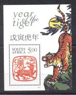 RSA 1998- Chinese New Year- Year Of The Tiger  S/S - Unused Stamps