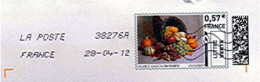 MON TIMBRE EN LIGNE " CORNE D'ABONDANCE " [ FRUITS LÉGUMES ] OBLITÉRÉ SUR ENVELOPPE ENTIÈRE_T1458 - Other & Unclassified