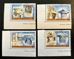 GREECE,1987, ARCHITECTURAL STYLES, COLUMN CAPITALS, USED - Gebruikt