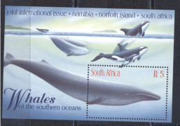 RSA 1998- Blue Whale Joint Issue S/S - Unused Stamps