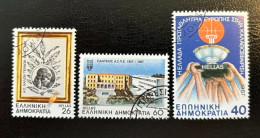 GREECE,1987, 2 SETS, USED - Gebraucht