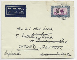 SUDAN AIR MAIL 2 1/2 SOLO LETTRE COVER AIR MAIL 1936  TO IRLAND REEX ENGLAND - Sudan (...-1951)