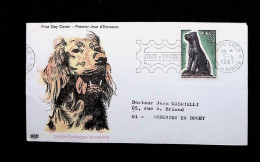 CL, FDC, Premier Jour, Monte Carlo,  Monaco, 5-4-1967, Fédération Cynologique Internationale, Chien - FDC