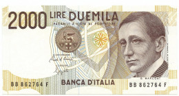 2000 LIRE BANCA D'ITALIA GUGLIELMO MARCONI LETTERA B 06/03/1992 FDS - Altri & Non Classificati