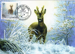 Luxembourg - Noël : Chevreuil CM 1760 (année 2008) - Wild